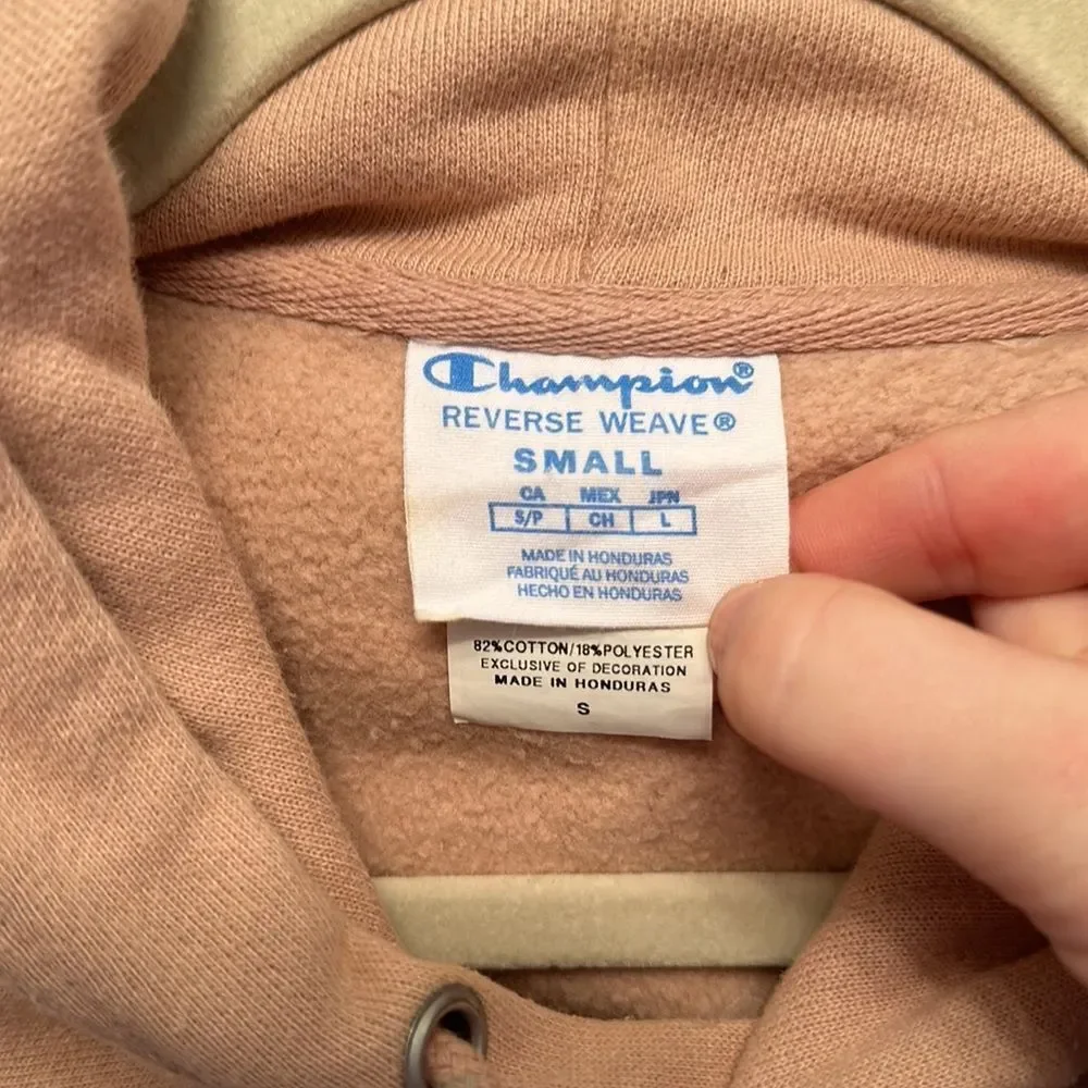 NWOT Champion Reverse Weave Mauve/Dusy Pink Hoodie Size S